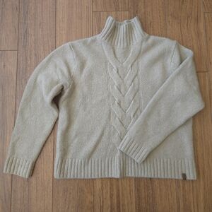 Roots Taupe Cowl Neck Sweater